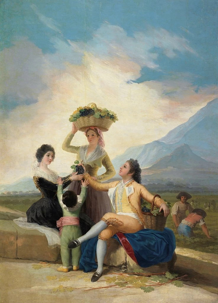 Francisco de Goya y Lucientes - 366, La Vendemmia, Museo del Prado, Madrid, dettaglio